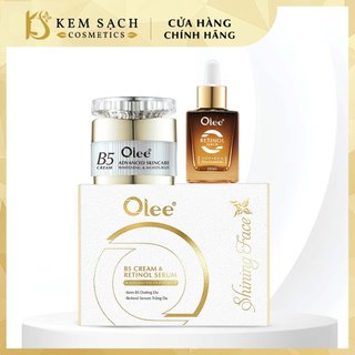 Combo Peel Retinol Serum & B5 Cream Dưỡng Trắng Da