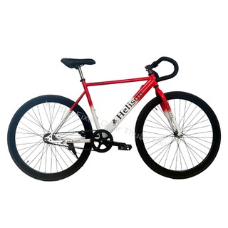 Xe đạp fixed-gear, Helison 2 màu đỏ trắng, Bảo hành 1 năm