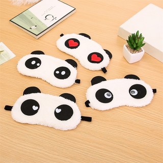 Bịt mắt Panda chống chói mắt, Đồ bịt mắt, Bịt mắt ngủ khi ngủ họa tiết gấu trúc vải bông siêu mịn