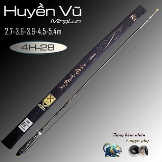 Cần huyền vũ 4h carbon xpipal tặng 1 trục và 1 ngọn phụ