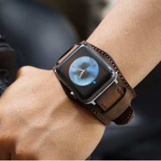 Dây AW Da Bò Nâu Đất Kèm Tấm Đệm RAM Leather Bundstrap Quân Đội B2