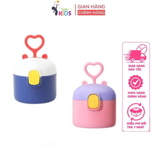 Hộp đựng sữa bột mang đi cho bé, kèm muỗng quai xách tiện lợi