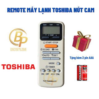 Remote điều khiển điều hoà TOSHIBA WC - Điều khiển máy lạnh Toshiba nút cam- Remote điều hòa Toshiba