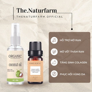 Combo mờ rạn giảm thâm Naturfarm [ đánh bay rạn thâm , rạn da tăng cân, rạn da sau sinh ]