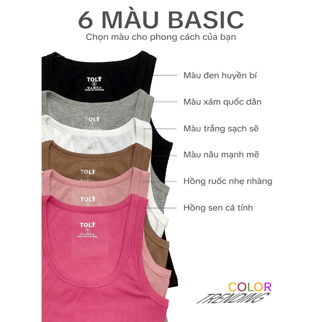 Hàng mới về | Áo thun ba lỗ nữ TOLI form ôm, vải gân co dãn, phong cách năng động, trẻ trung - BLR-29 | BigBuy360 - bigbuy360.vn