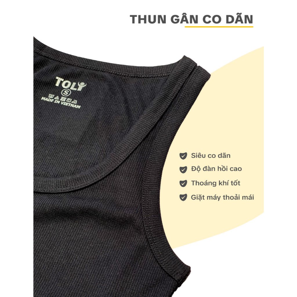 Hàng mới về | Áo thun ba lỗ nữ TOLI form ôm, vải gân co dãn, phong cách năng động, trẻ trung - BLR-29 | BigBuy360 - bigbuy360.vn