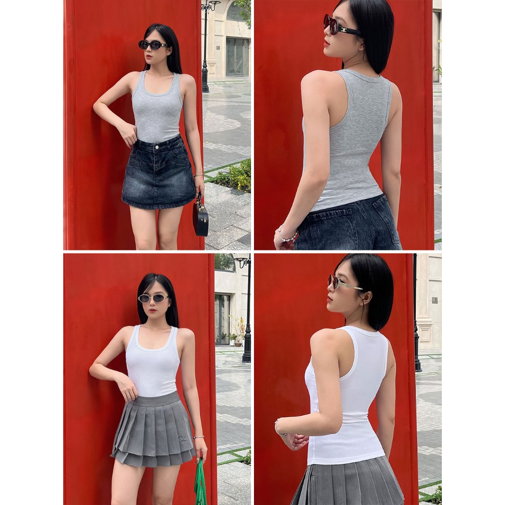 Hàng mới về | Áo thun ba lỗ nữ TOLI form ôm, vải gân co dãn, phong cách năng động, trẻ trung - BLR-29 | BigBuy360 - bigbuy360.vn