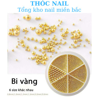 Bi nail trang trí móng vàng bạc