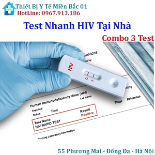 Combo 3 Que Thử Nhanh H.I.V Fastep Mỹ