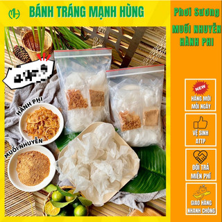 Bánh tráng phơi sương MUỐI NHUYỄN HÀNH PHI thơm cay - Bánh tráng Mạnh Hùng