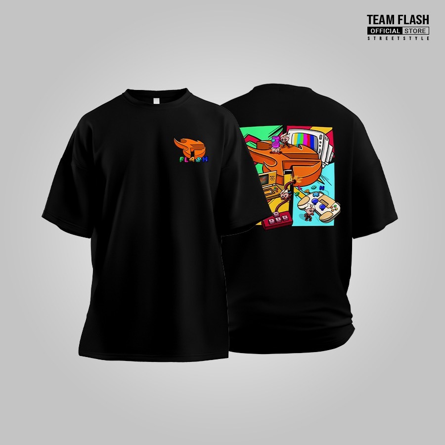 Áo thun Flash Summer  - Black