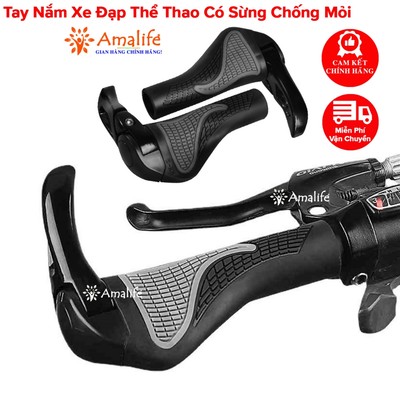 Tay Nắm Ghi Đông Xe Đạp Thể Thao Có Sừng Chống Mỏi, Trơn Tay – Tay Lái Xe Đạp Gắn Gi Đông Chính Hãng Amalife