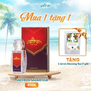Saffron/nhuỵ hoa nghệ tây salam 1gr, tặng 1 túi trà slimming tea 7 gói
