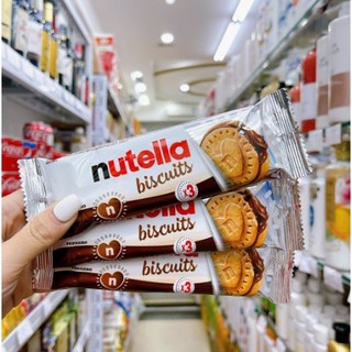 Bánh qui Nhân Socola Ferrero Nutella biscuits 41,4g - 1 gói có 3 miếng (Đức)