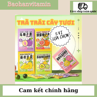 Trà trái cây tươi mứt hoa quả laoxifang trà hoa quả hộp 10 gói