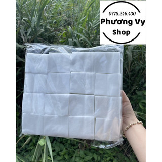 Bông 1600 miếng, bông tẩy trang, lau mực.