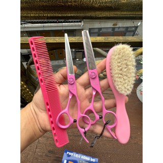 Cặp kéo cắt tóc chiến binh hồng size 6.0 inch