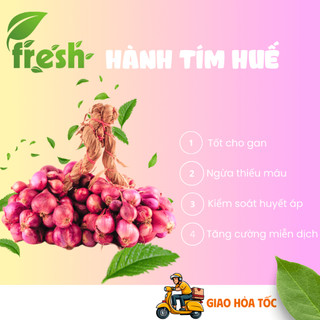 [ QUÀ TẶNG ] 500gr Hành tím Huế Ninh Thuận chắc củ, to đều loại NGON