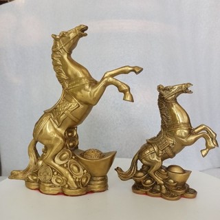 Tượng ngựa dát vàng bằng đồng, tượng con giáp ngọ bằng đồng, Tượng nhất mã phi thiên bày trang trí phong thuỷ