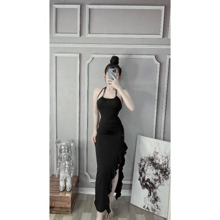 Đầm Yếm Dài Xẻ Tà (Có mút ngực) 010624