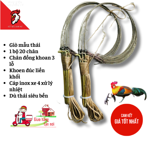 giò thái bẫy gà chân đồng khuyên đúc