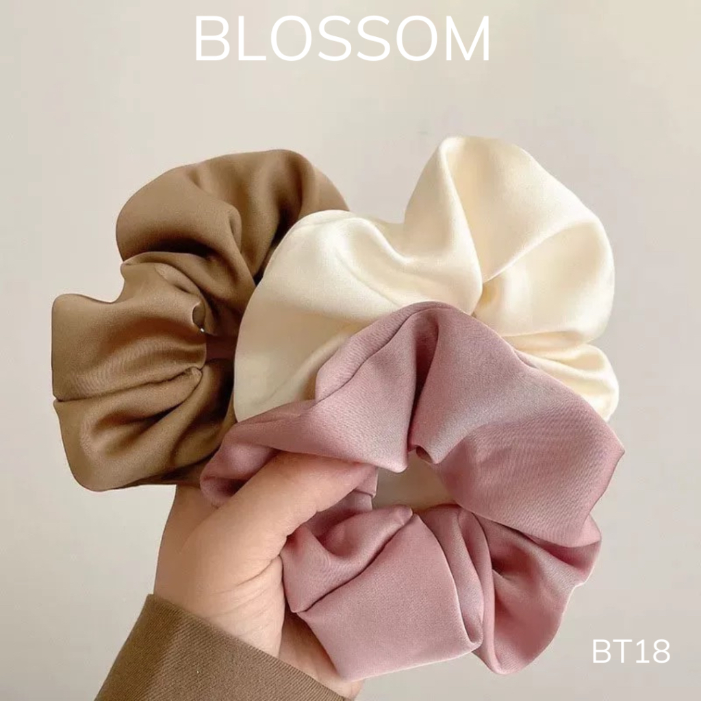 Dây cột tóc scrunchies thời trang tiểu thư BT18