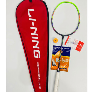 Vợt cầu lông li-ning 3000 green tặng cước + công căng vợt + túi đựng vợt
