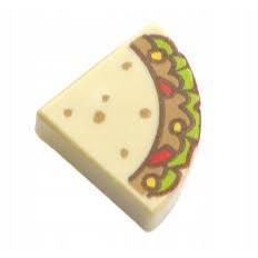 Đồ Chơi Lắp Ráp Tile, Round 1 x 1 Quarter with Medium Pattern