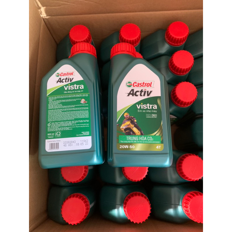 Dầu nhớt dùng cho xe số 800ml Castrol Vistra