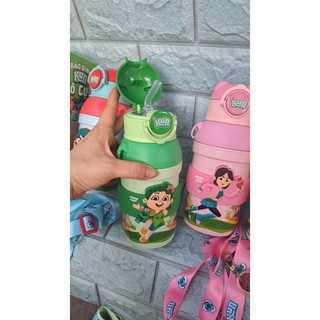 Bình nước giữ lạnh lúa mạch có dây đeo Kun