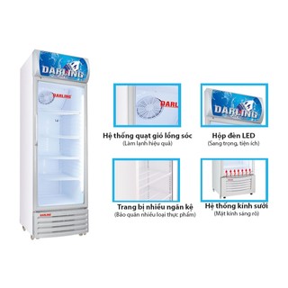 TỦ MÁT DARLING ĐÈN LED 280L DL-2800A (Miễn phí giao tại HCM-ngoài tỉnh liên hệ shop)