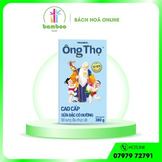 Combo 6 hộp sữa đặc có đường ông thọ chữ xanh - 380g/hộp giấy
