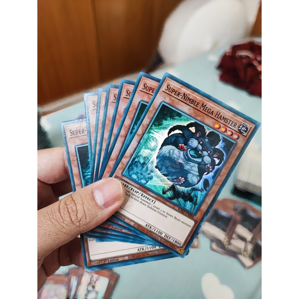 [Yugioh Funny Shop] 1 lá thẻ bài Super-Nimble Mega Hamster - RA02-EN004