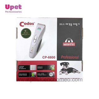 Tông đơ, cắt tỉa lông chó mèo Codos 6800, chỉnh được kích cỡ,thay được lưỡi dao, an toàn cho chó mèo