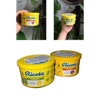 Kẹo ngậm thảo mộc hương chanh bạc hà ricola lemon mint herb