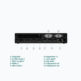 Máy tính Mini PC Lenovo ThinkCentre M70q gen 3 tiny i5-12500T