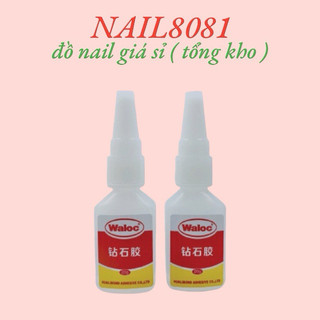 Keo Waloc lẻ chai Keo 20g gắn móng giả đính đá Nail