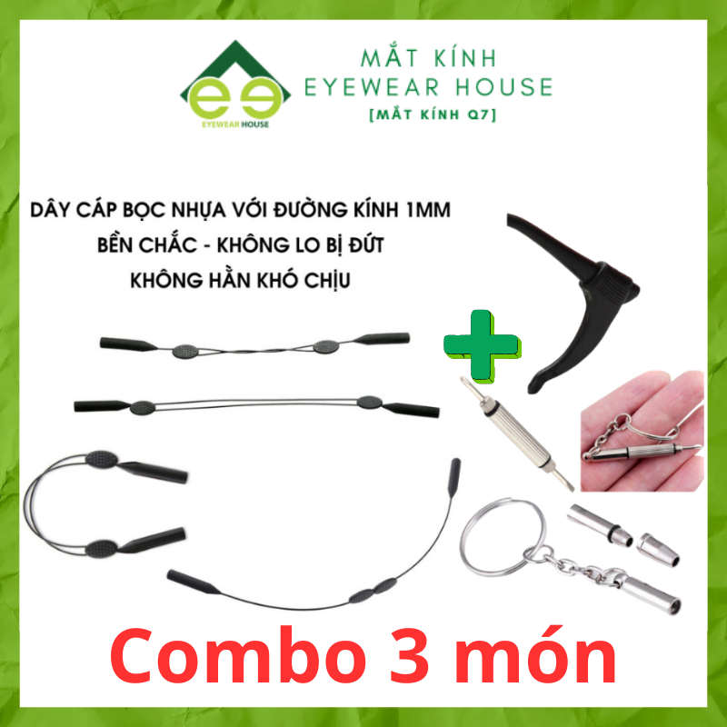   Hỏa tốc   Combo  Dây đeo mắt kính giữ gọng kính chơi thể thao chống rơi kính 