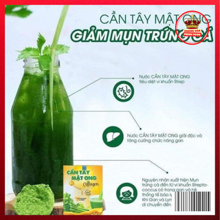 Bột Cần Tây Mật Ong, Hộp 15 Gói, Phong Vân Fresh Food