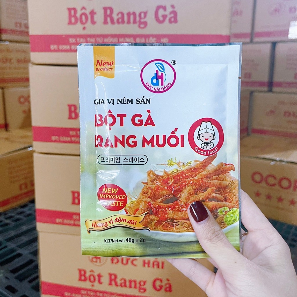 Bột Rang Muối Ngon 40g - Bột muối rang ếch, gà, tôm, cua