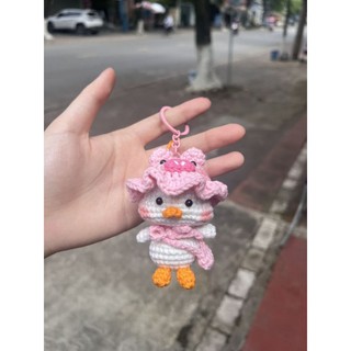 Móc treo vịt đội mũ bằng len