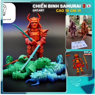 Mô hình chiến binh, đại binh samurai nhật bản - tặng kèm 2 katana anime