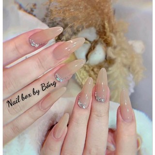 Nail box thiết kế nailbox sơn gel thạch đính đá sang NB32
