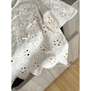 Áo ren phối nơ nhỏ QCL1