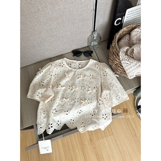 Áo ren phối nơ nhỏ QCL1