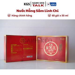(Date 12/2026)Nước Hồng sâm Linh chi KGS 3000ml(50ml x 60 gói)