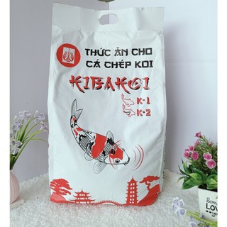 Cám cá koi KIBAKOI bao 5 Kg - 2 trong 1 tăng màu, tăng size