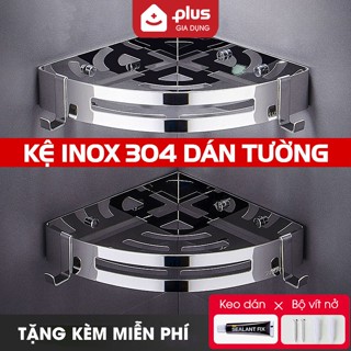 Kệ góc nhà tắm dán tường inox 304 cao cấp chống gỉ, chịu lực tốt - kệ phòng tắm đa năng tam giác LAZYDO (LZ-0703)