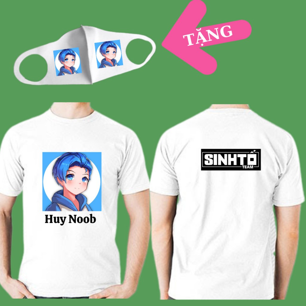 Áo thun trẻ em in hình Oops Hiha, các thành viên mới Maz, Mel, JackVN, Super Ngáo, Tocu TV, in logo 