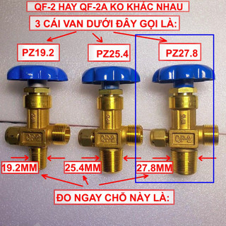 Van tổng thay cho bình màu xám hoặc màu xanh dương | Van tổng bình CO2 PZ27.8 | Van đầu chai